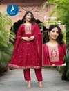 Teena By Kaya Vichitra Silk Surat Anarkali Kurtis Set Wholesale Market
